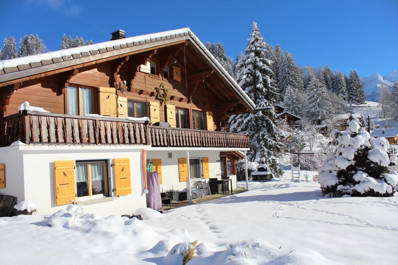 Chalet Le Slalom Arveyes Extérieur photo